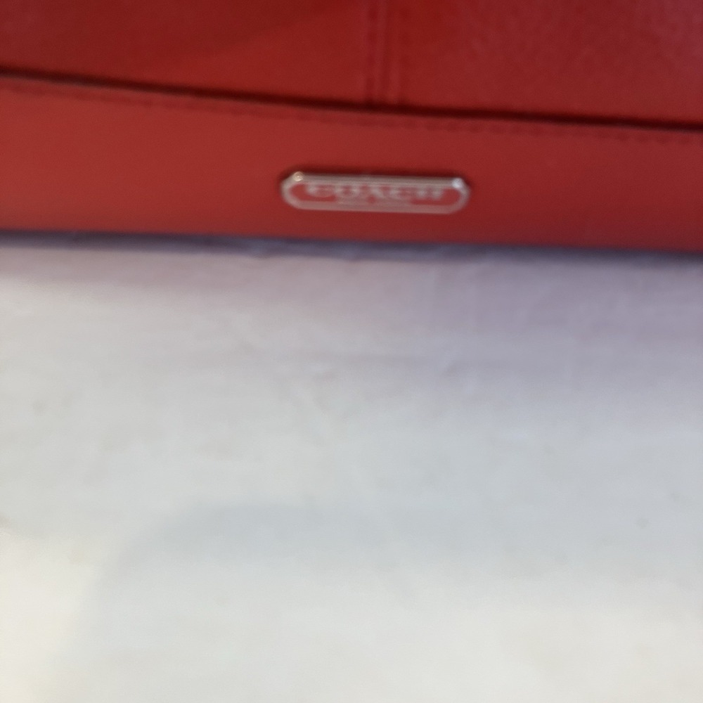 Coach Park Leather Carrie Tote Red ‎ Handbag F29898 - Picture 6 of 8